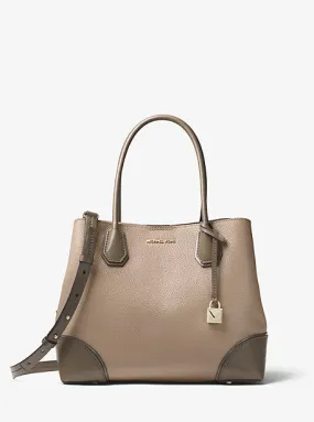 Mercer Gallery Medium Pebbled Leather Satchel