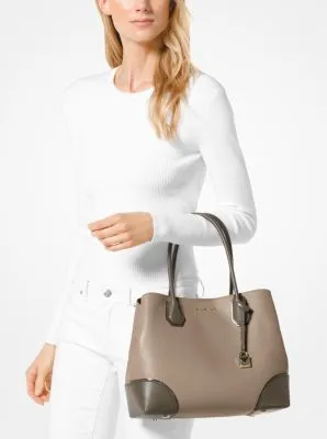 Mercer Gallery Medium Pebbled Leather Satchel