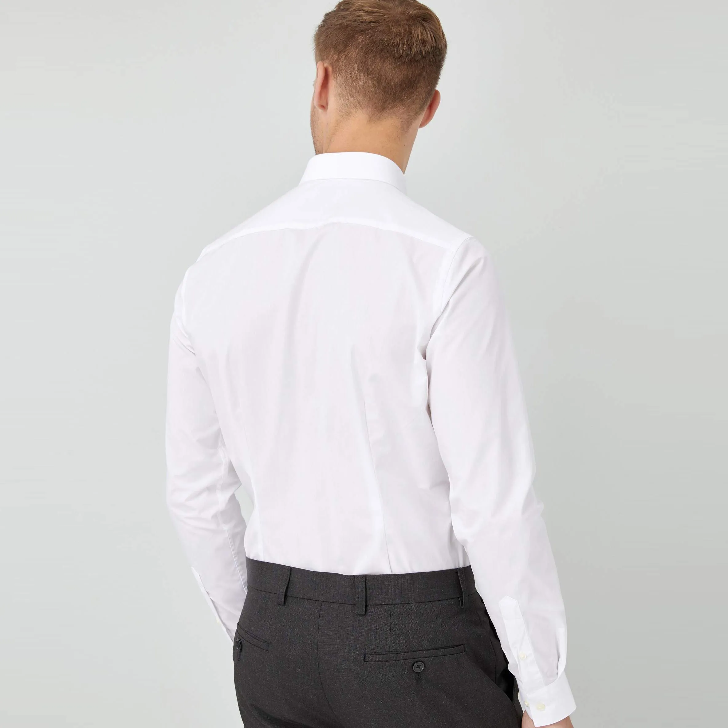 NEXT- SKINNY FIT - WHITE SHIRT  NX842