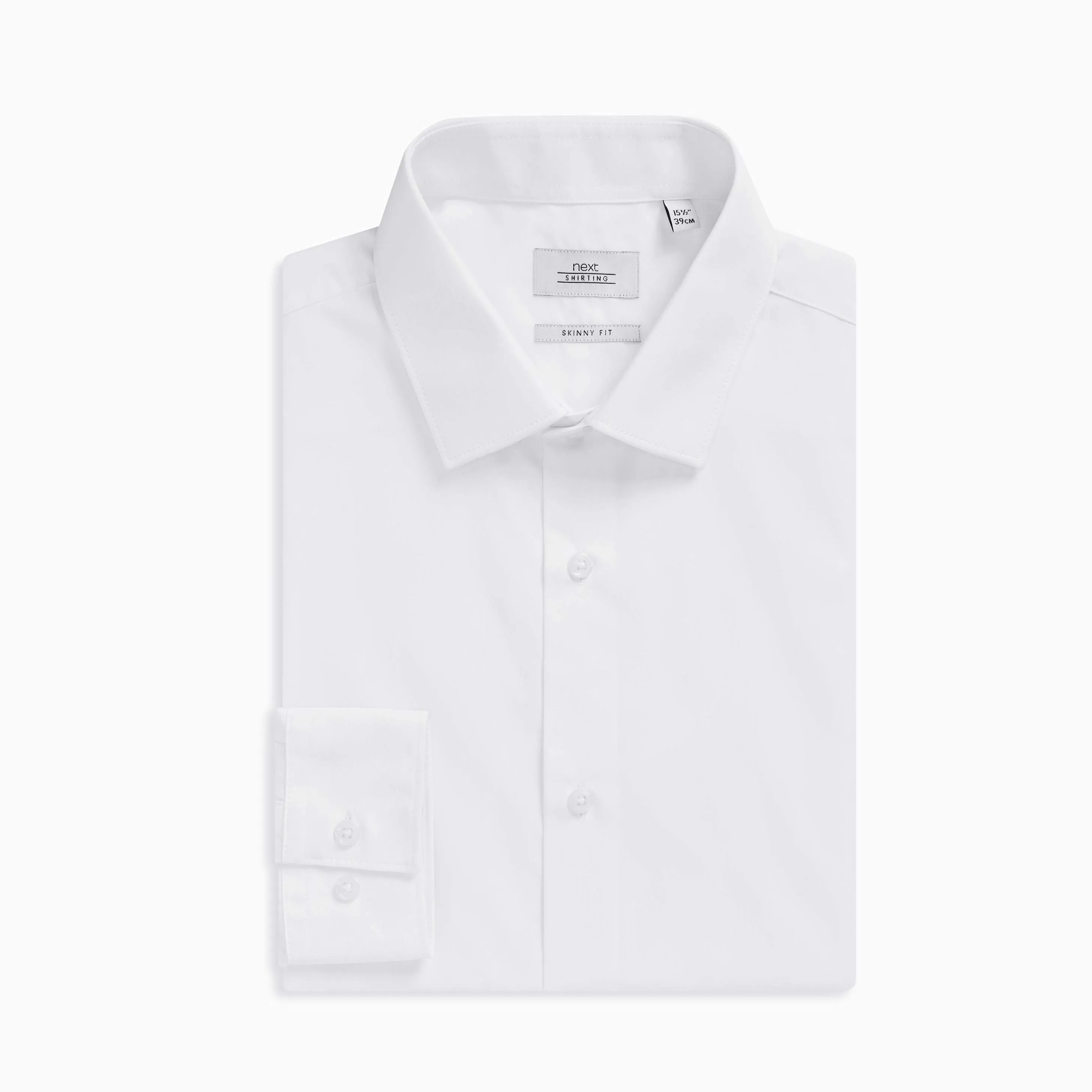 NEXT- SKINNY FIT - WHITE SHIRT  NX842