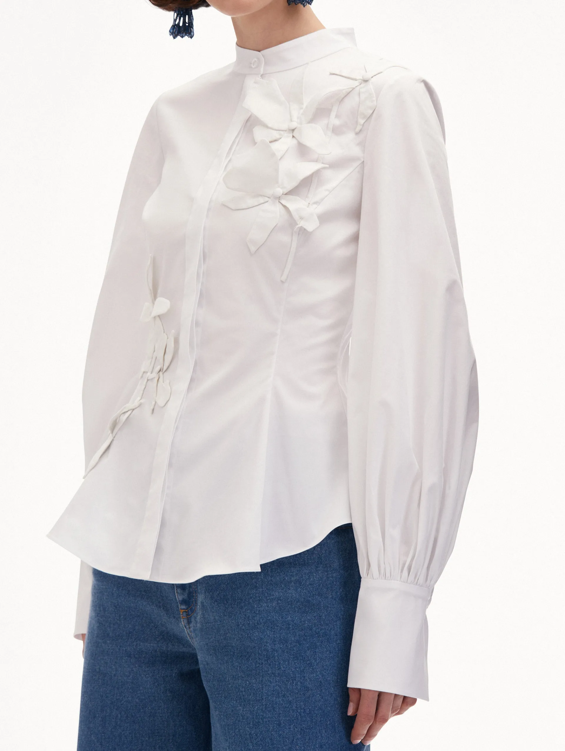 Orchid Cotton Twill Blouse