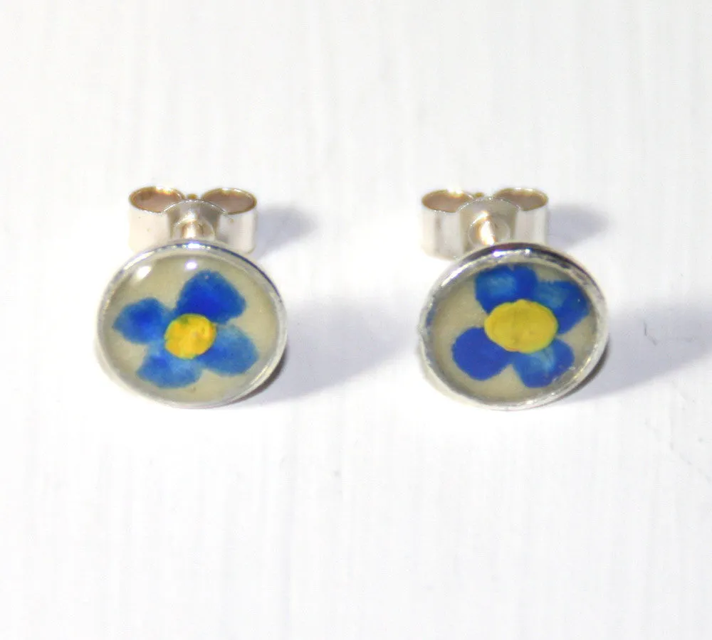 "Mum, We Picked These Just For You..." Flower Studs & Teeny Tiny Tin