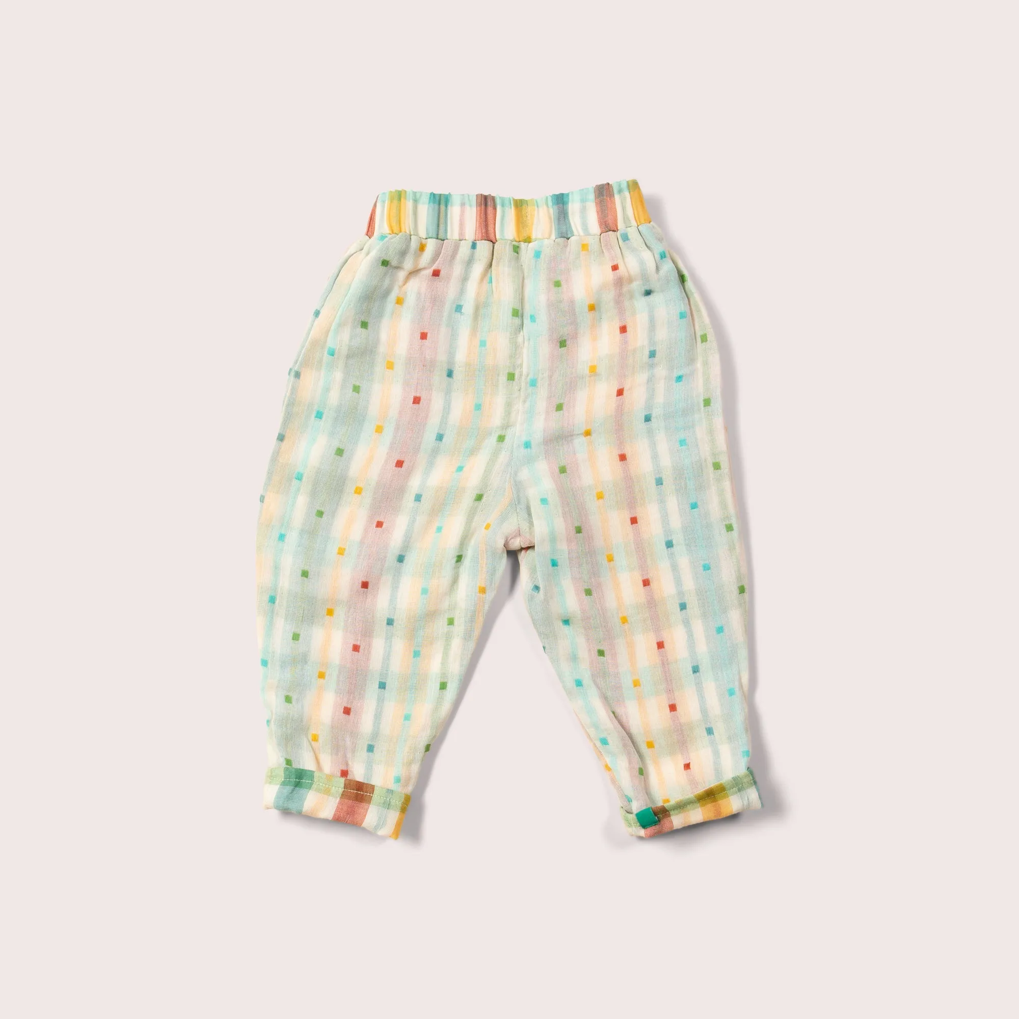 Rainbow Double Cloth Reversible Pull On Trousers