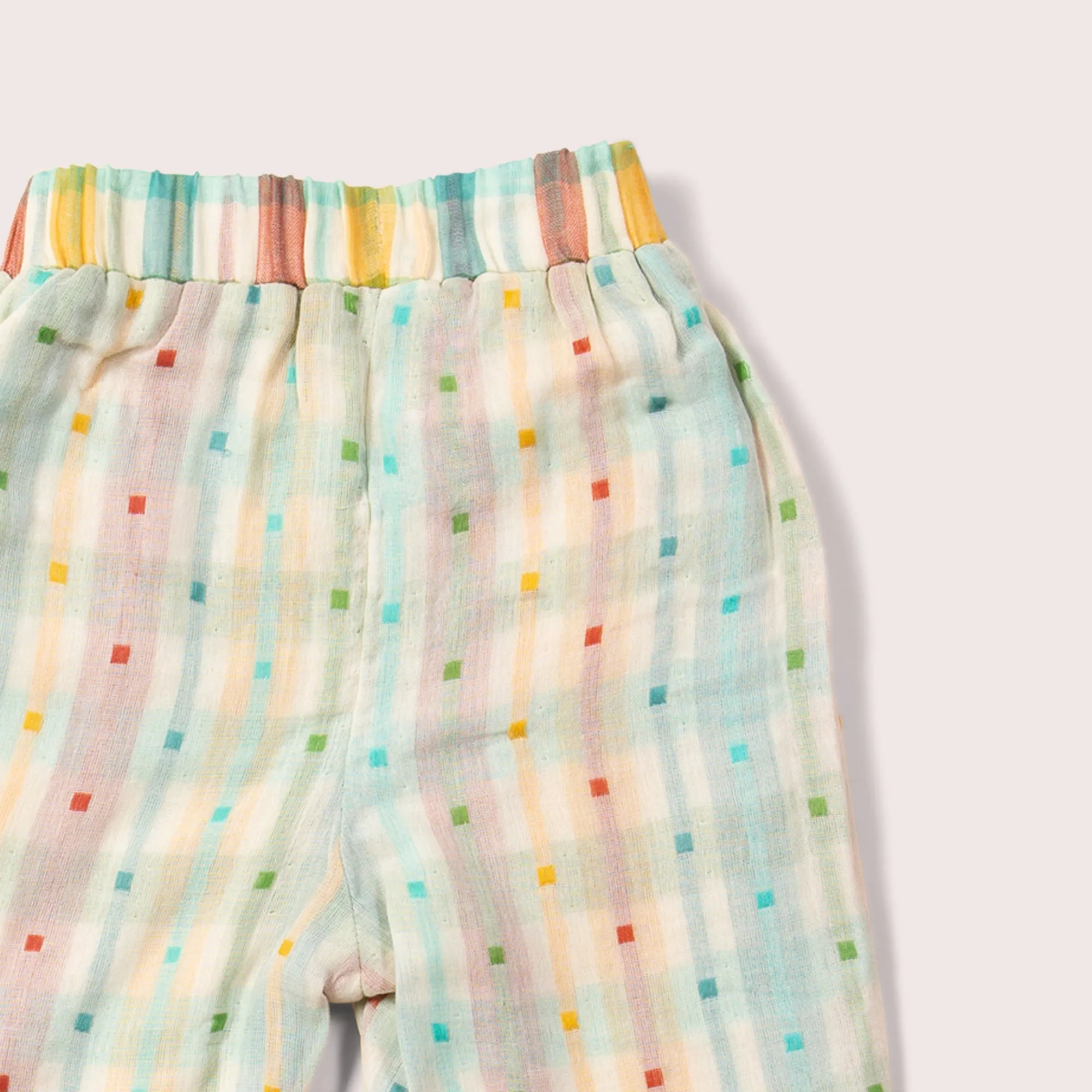 Rainbow Double Cloth Reversible Pull On Trousers