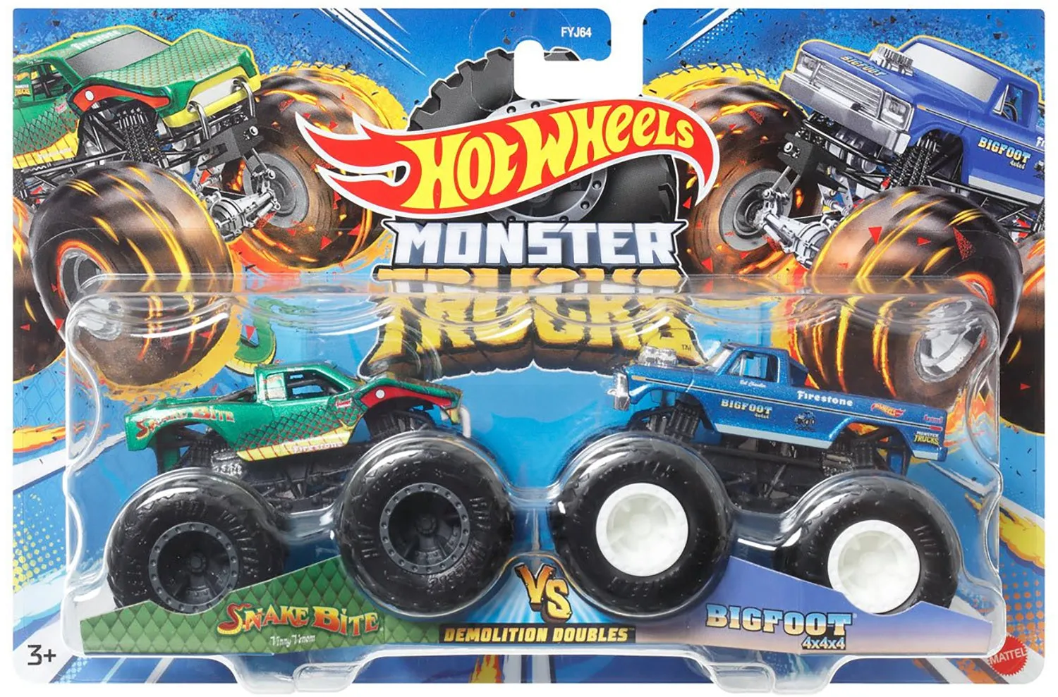 SALE: BIGFOOT vs. Green Snake Bite Hot Wheels 2-Pack