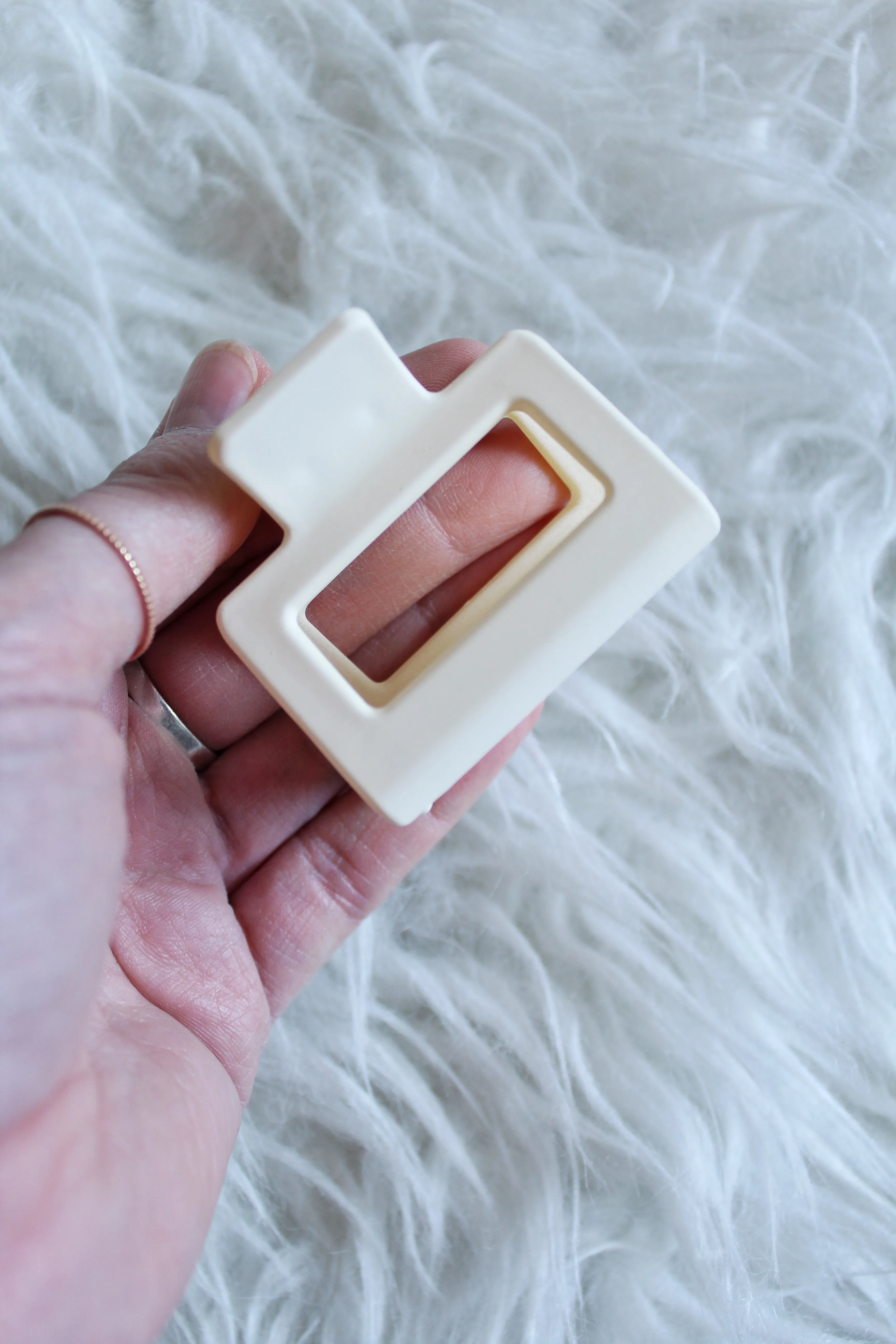 Small Rectangle Hair Claw Clip