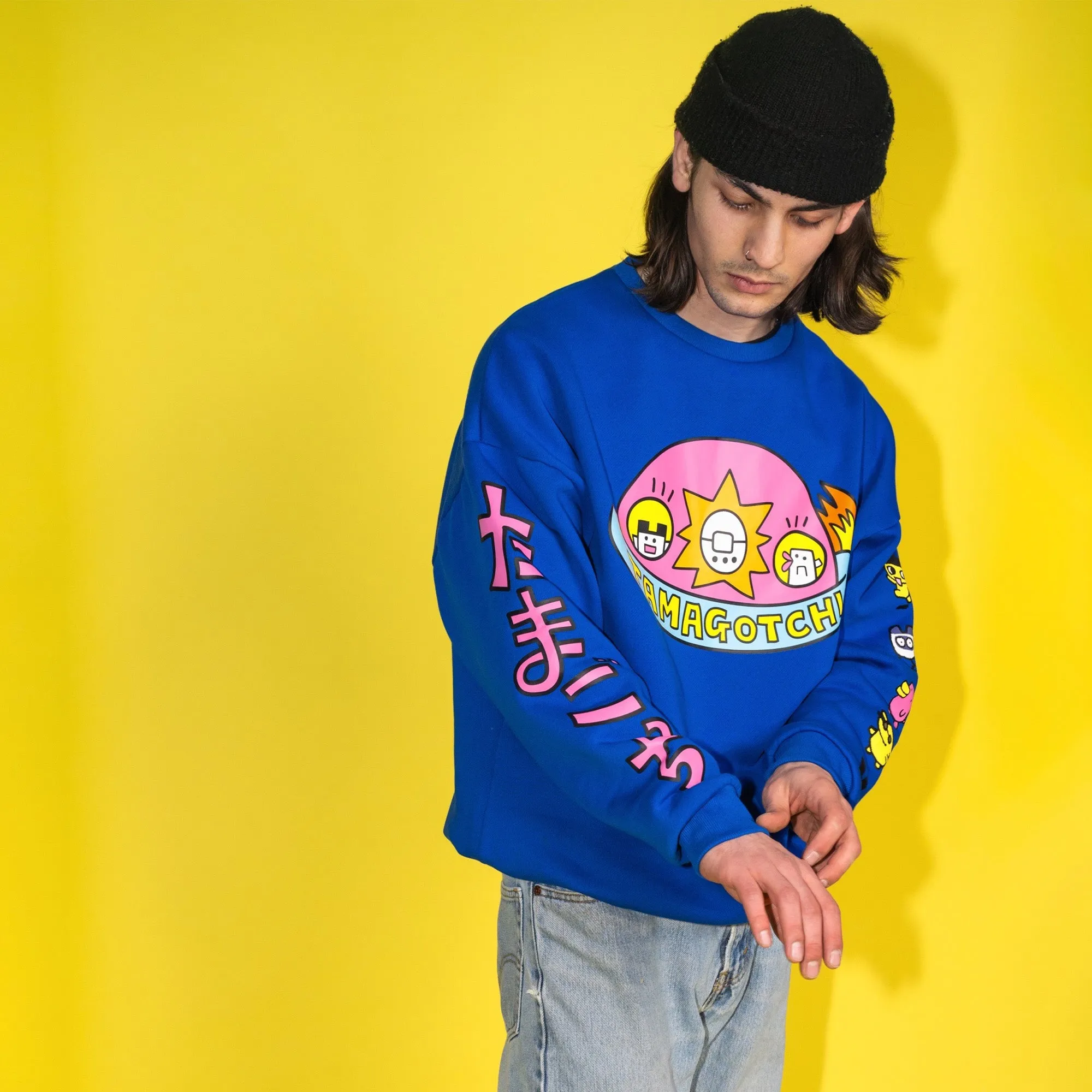 Tamagotchi Drop Sleeve Sweater