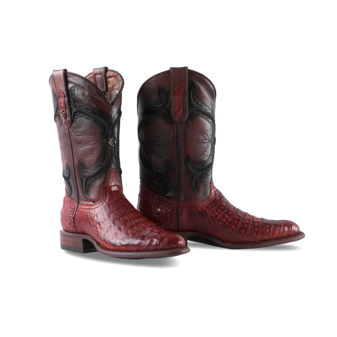 Texas Country Exotic Boot Panza Caiman Belly Brandy LM81