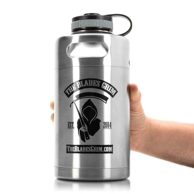 The Blades Grim Growler! 64 oz Mini-Keg