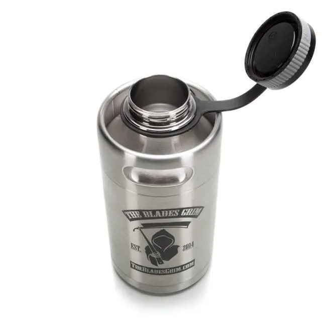 The Blades Grim Growler! 64 oz Mini-Keg