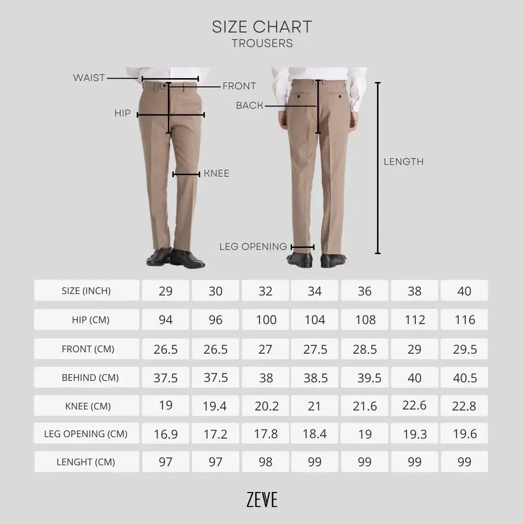 Trousers With Side Adjusters -  Linen Coffee Plain