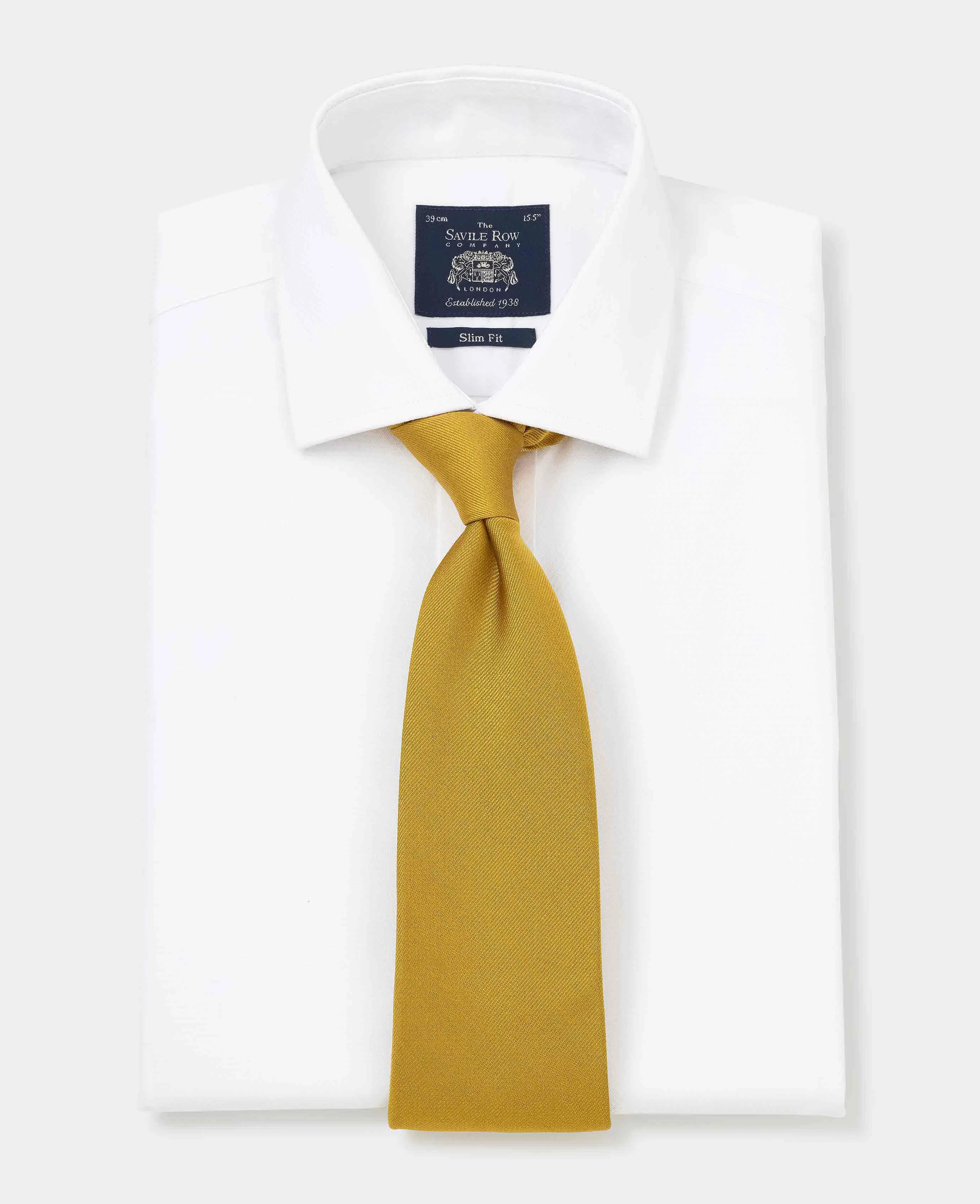 White Diamond Dobby Slim Fit Formal Shirt - Double Cuff