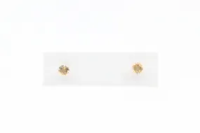 White Gold Citrine Earrings