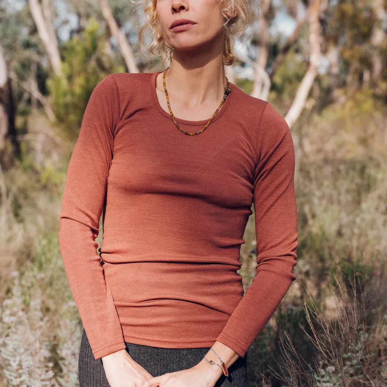 Women's Merino Wool/Silk Long Sleeve Top