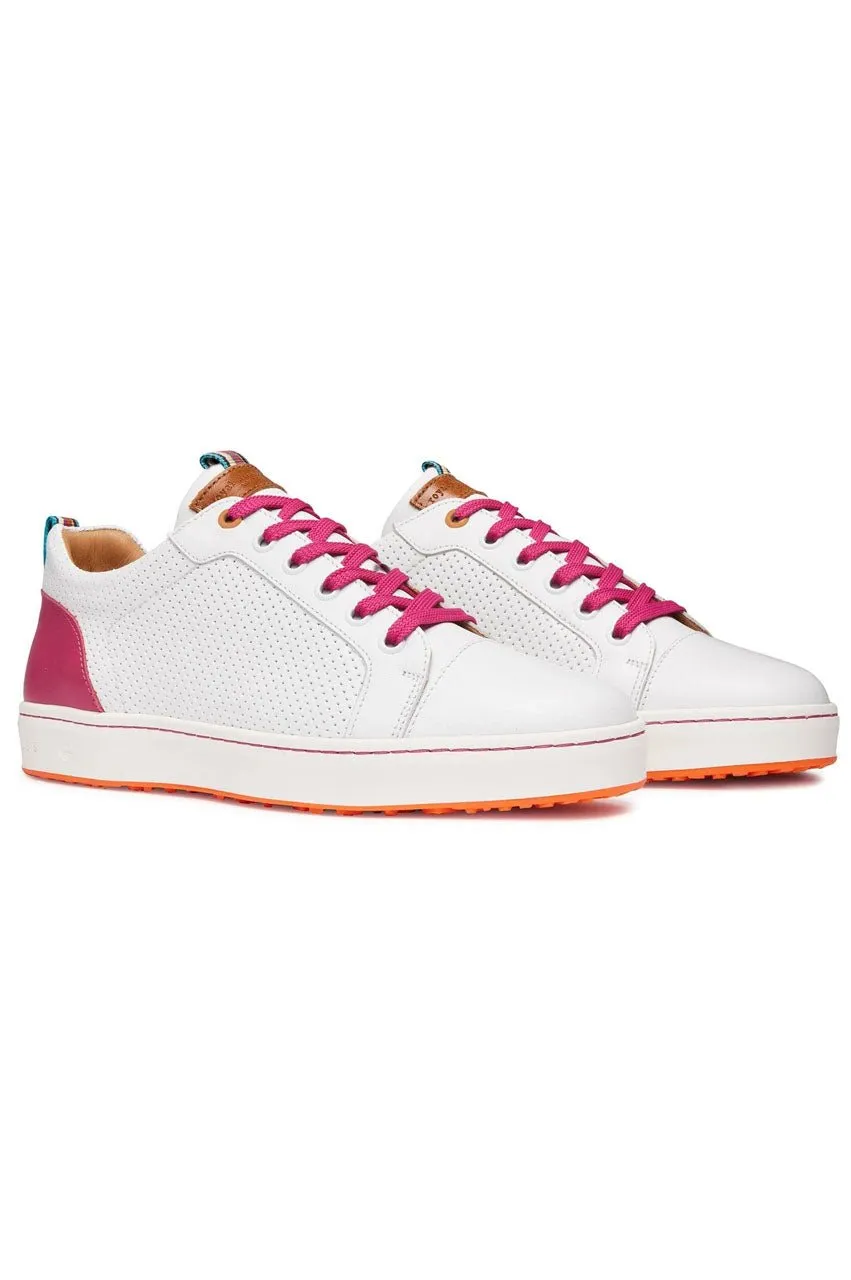 Women's Royal Albartross Golf Shoes | The Almafi White/Pink