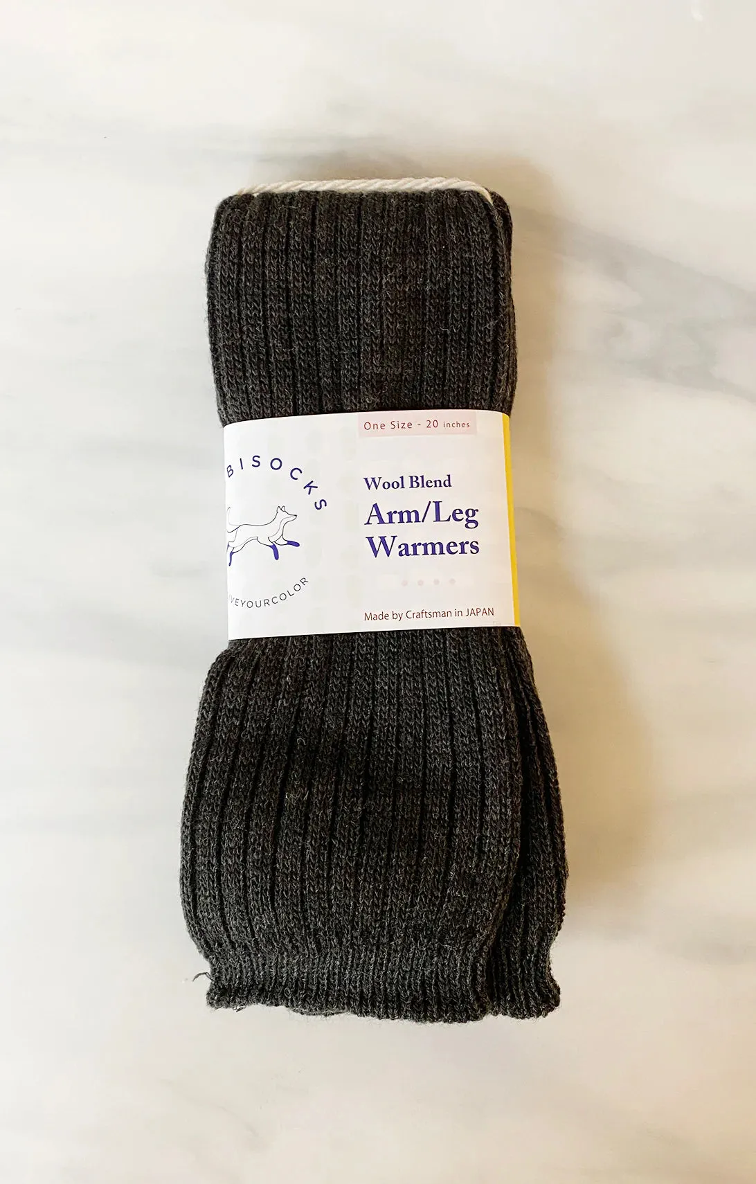 Wool Blend Ribbed Arm Warmers   Leg Warmers