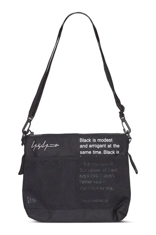 Yohji Text Label Logo Sacoche Bag